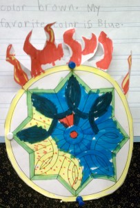 Flaming mandala